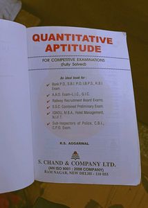 RS AGARWAL QUANTITATIVE APTITUDE