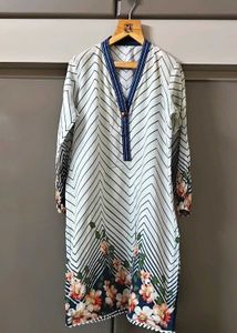 Striped Floral Kurta set