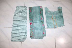 Green Kurta Set Never Used Totally New