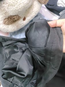 Black Straight Leg Trousers