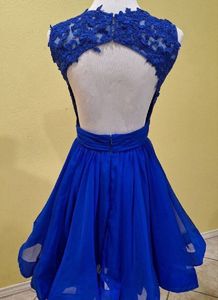 La Femme Royal Blue Cocktail Dress