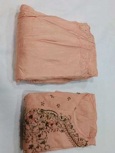 Mint Green Embroidered Stylist Dress/orange