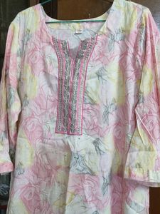 Floral Print Kurta With Pant