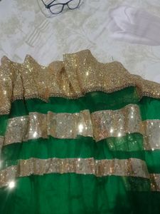 Ethnic Anarkali Suit (Silk And Net Material)