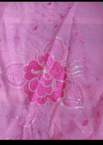 Sequence Work Georgette Saree