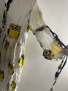 Owl Print Beautiful Dress