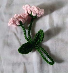 Crochet Cherry Blossom Charm