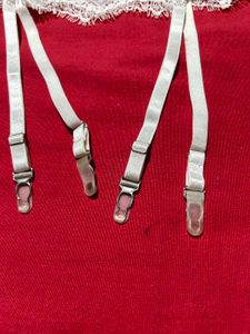 White Lace Sheer Garter Belt – Size XL