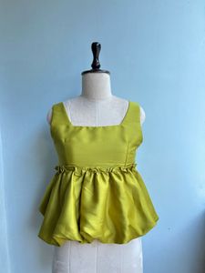 Green Peplum Top