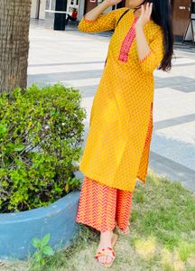 Biba Cotton Printed Kurta Set