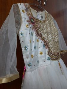 White Princess Gown For Girls