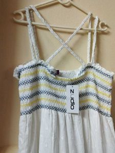 Zudio Cute White Sundress