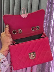 Red Quilted Crossbody Bag