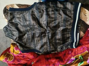 Plaid Sleeveless Jacket