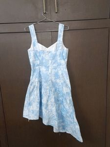 Sky Blue Cotton Dress