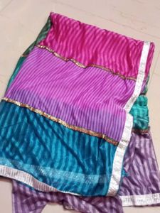 Colorful Striped Saree