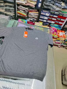 Gray V-Neck Sweater