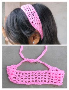 crochet mess headband