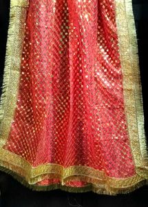 GORGEOUS RED CHUNNI/CHUNRI