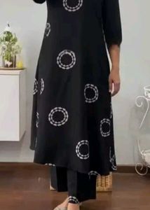 Black Kurta Set
