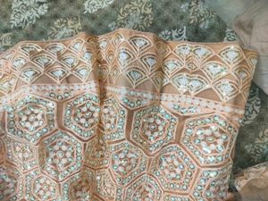 peach lehnga