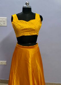 Crop Top Lehenga For Haldi