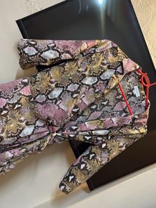 Snakeskin Mini Dress