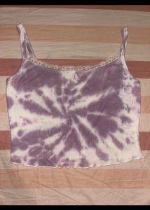purple tie dye top