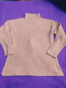 Tan Turtleneck Top