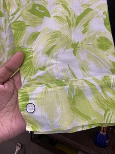 Green Floral Print Shirt