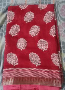 Red &amp; Blue Saree Combo