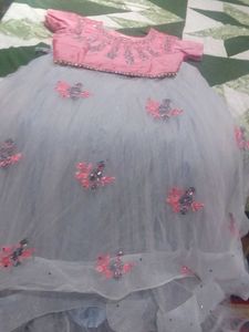 Lehnga Mirror Work