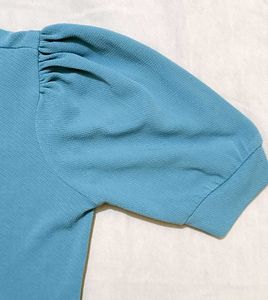 Solid Puff Sleeve Top