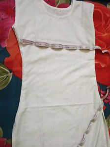 Floral Jacket with White Kurti