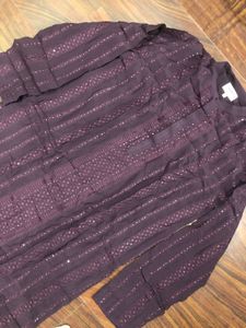 Republic Striped Purple Kurta