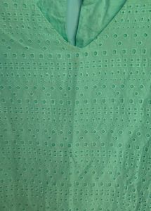 Mint Green Eyelet Tank Top