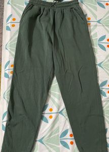 Olive Green Casual Pants