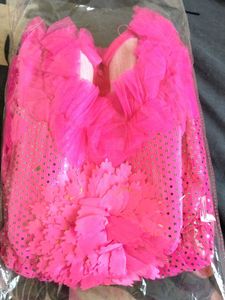 Pink Ruffle Flower Girl Dress
