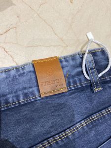Denim Shorts with Lace Detail