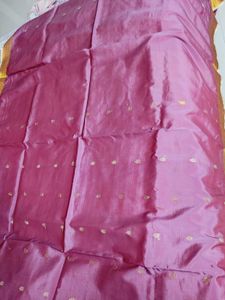 Pink-purple Shaded Silk Blend saree