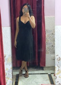 Padded Black Dress