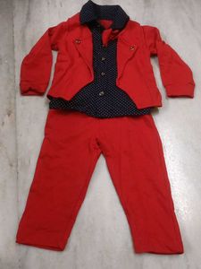 Boys Red Outfit Set
