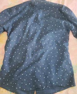 Patterned Blue Casual Shirt