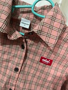 Peach Crop Shirt for Women