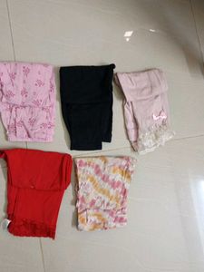 Pure Cotton Leggings Combo For 7-8 Years