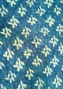 Blue Printed Saree