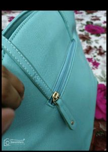 Caprese Teal Tote Bag &amp; Ring Combo