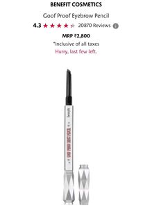 Benefit Cosmetics Goof Proof Brow Pencil