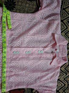 Vintage Pink Lace Mini Dress
