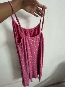 Pink Floral mini dress